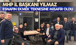 MHP İl Başkanı Yılmaz, esnafın ekmek teknesine misafir oldu
