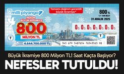 Milli Piyango Yılbaşı Çekilişi 2026: Büyük İkramiye 800 Milyon TL! Saat Kaçta Başlıyor?