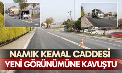 Namık Kemal Caddesi yeni görünümüne kavuştu