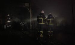 Oto yıkamacıda yangın