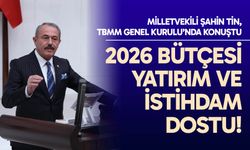 Milletvekili Şahin Tin: 2026 bütçesi yatırım ve istihdam dostu!