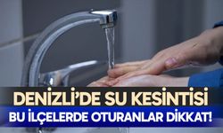 Denizli'de su kesintisi – 14 Aralık 2025