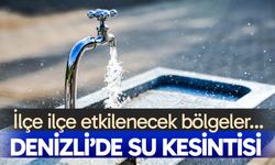 Denizli'de su kesintisi – 18 Aralık 2025