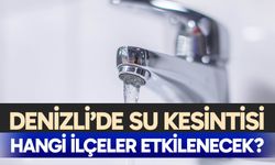 Denizli'de su kesintisi – 5 Aralık 2025