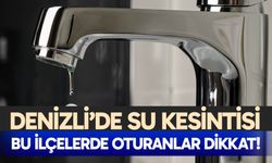 Denizli'de su kesintisi – 8 Aralık 2025
