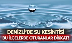 Denizli'de su kesintisi – 16 Aralık 2025