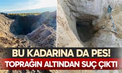 Devasa çukur kazıp tarihi eser aradılar