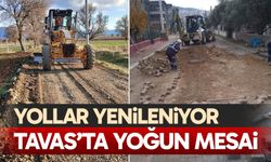 Tavas'ta yollar yenileniyor