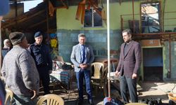 Yangın mağduru aileye başkan tatık’tan ziyaret