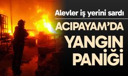 Acıpayam’da iş yeri yangını