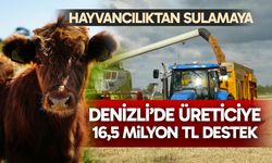Denizli’de üreticiye 16,5 milyon tl destek