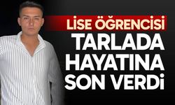 Lise öğrencisi tarlada hayatına son verdi