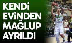 Kendi evinden mağlup ayrıldı