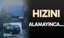 Denizli Buldan'da trafik kazası! Hızını alamayan otomobil...