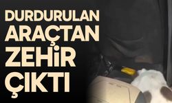 Durdurulan araçtan zehir çıktı