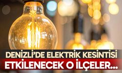 Denizli elektrik kesintisi… 15 Ocak 2026