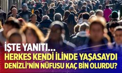 Herkes kendi ilinde yaşasaydı, Denizli’nin nüfusu kaç bin olurdu?