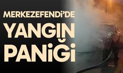 Merkezefendi'de yangın paniği