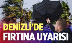 Denizli'de fırtına alarmı! AFAD saat vererek uyardı