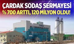 Çardak Sodaş Sermayesi % 700 Arttı, 120 Milyon Oldu!