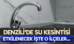 Denizli'de su kesintisi – 20 Ocak 2026