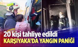 Karşıyaka'da yangın paniği