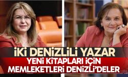 İki Denizlili yazar yeni kitapları için memleketleri Denizli’deler