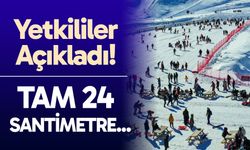 Denizli Kayak Merkezi'nde güncel kar kalınlığı açıklandı...