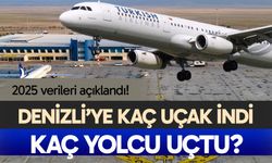 2025 verileri açıklandı! Denizli'ye kaç uçak indi, kaç yolcu uçtu?