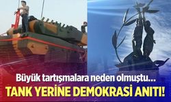 Demokrasi Anıtı kaideye yerleşti, meydan yenilendi!
