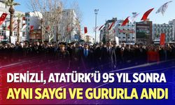 Denizli, Atatürk’ü 95 yıl sonra aynı saygı ve gururla andı