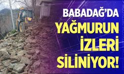 Babadağ’da yağmurun izleri siliniyor