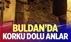 Yıkılan istinat duvarı yolu kapattı