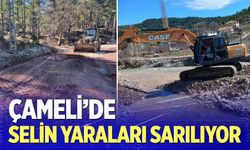 Çameli’de selin yaraları sarılıyor