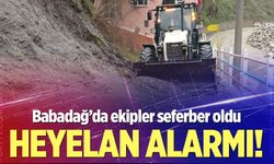 Babadağ’da ekipler seferber oldu