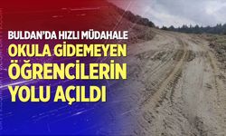 Toprak kayması nedeniyle okula gidemeyen öğrencilerin yolu açıldı