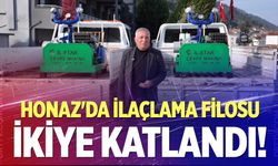 Honaz'da ilaçlama filosu ikiye katlandı!