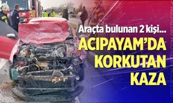 Acıpayam'da korkutan kaza