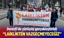 Denizli’de yürüyüş gerçekleştirildi! "Laikliten vazgeçmeyeceğiz"