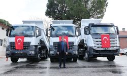 Pamukkale’de 3 yeni dev kamyon filoya katıldı