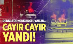 Denizli'de korku dolu anlar!