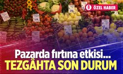 Fırtına pazar tezgahlarını vurdu!