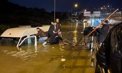 Sele kapılan minibüste can pazarı