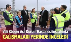 Vali Köşger, Denizli Acil Durum Hastanesi inşaatının son durumu hakkında bilgi aldı