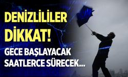 Denizli için kuvvetli rüzgar ve fırtına uyarısı!