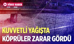 Denizli’de aşırı yağışla su seviyesi artan derelerde köprüler zarar gördü