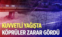 Denizli’de aşırı yağışla su seviyesi artan derelerde köprüler zarar gördü