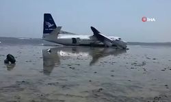 Somali'de yolcu uçağı Hint Okyanusuna acil iniş yaptı