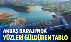 Akbaş Barajı'nda yüzleri güldüren tablo