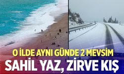 Antalya mart ayında kış ve yaz mevsimini bir arada yaşıyor